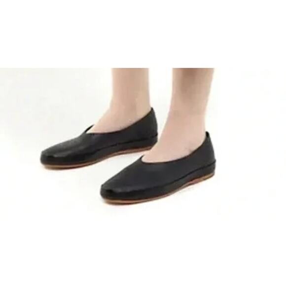 FEIT Hand Sewn Ballet Flats in Rust LEather & Suede IT Size 37/ US 7 - Picture 8 of 8